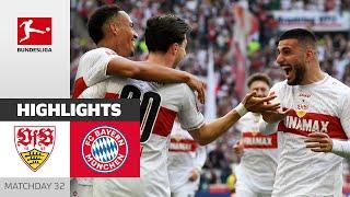 Stuttgart Defeats Bayern Late! | Stuttgart - FC Bayern München 3-1 | Highlights | Matchday 32 – BULI