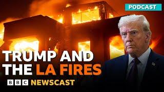 Who does Donald Trump blame for the LA fires? | BBC Newscast