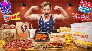 Eating The 10 SALTIEST Menu Items in Fast Food! (12,000+ Calorie Challenge)