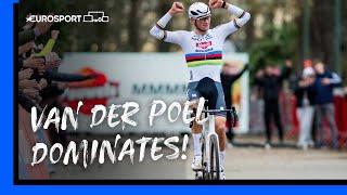 Mathieu van der Poel in a league of his own!  | UCI Cyclo-cross World Cup Highlights | Eurosport