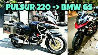 Modified Bajaj Pulsar 220 Into BMW GS