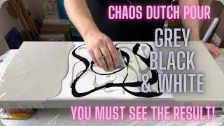 Classic & Mysterious - Only 3 Color’s - Chaos Dutch Pour - Acrylic Fluid Pouring Art