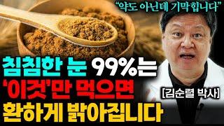 "마트에서 단돈 5000원" 눈 영양제 대신 '이것' 먹었더니 뿌옇고 침침한 눈 확! 밝아졌다 (김순렬 원장 2부)