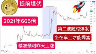 DOGECOIN Doge 狗狗币第二波马上爆发 提前埋伏 精准预测昨天的爆拉 2025牛市预测 2017年狗狗币涨196倍 2021年狗狗币涨 665倍 2025 狗狗币实现阶级跨越 梭哈是一种境界