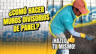 CÓMO CONSTRUIR MUROS DE PANEL #panel #muros #construction