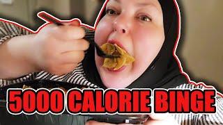 Foodie Beauty's 5000+ CALORIE Cheese Cake Factory Feast! Lonely Hotel Room Mukbang