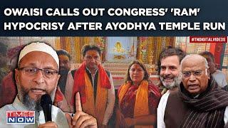 BJP, Owaisi Call Out Congress’ Soft-Hindutva, ‘Ram’ Hypocrisy After Ayodhya Temple Run| Watch