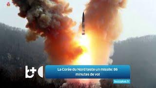 Test du missile qui frappe les États-Unis / La Corée du Nord 'tremble', vol de 86 minutes