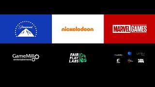 Dream Logo Combos: Paramount / Nickelodeon, Marvel Games / GameMill Entertainment / Fair Play Labs