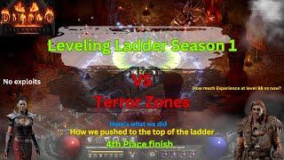 DIABLO 2 RESURRECTED HOW FAST WE LEVELED TO 99 IN SEASON 1 VS TERROR ZONES