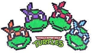 Posavasos de Tortugas Ninja con Hama Beads MUY FÁCIL | MundoaParty