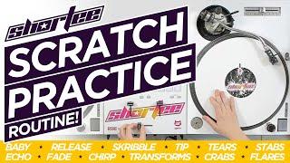 DJ SCRATCH PRACTICE ROUTINE  12+ Scratch Techniques | Q&A Scratch Drill (Improve Your Scratching!)