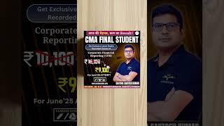 Crack CMA Final With India's Best Faculty By CA/CMA Santosh Kumar