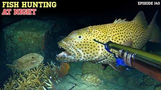 NIGHT SPEARFISHING EPISODE 143 | FISH HUNTING AT NIGHT