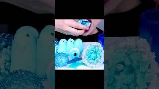 ASMR 파란색 음식 먹방 BLUE DESSERTS #shorts #mukbang #asmr #food #satisfying #eating