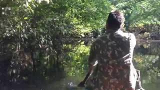 Canoeing in the Amazon rainforest