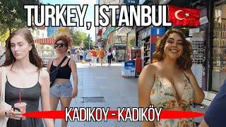 TURKEY  ISTANBUL Best Walking Tour Bahariye Kadikoy Markets Street Walking Tour Kadikoy 2024 4k