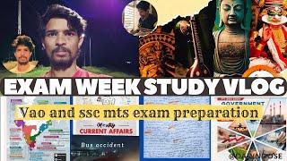 Exam Week Study Vlog | Productive Days In My Life Study | vao exam preparation | study vlog India