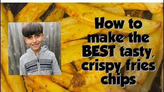 Hari and Lena - Crispy and Delicious!!! Cook homemade chips with me - Air fryer version #vlog #kids