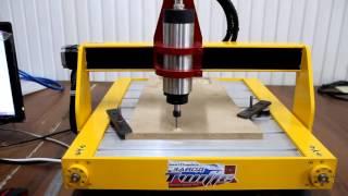 Испытание фрезерного станка ЧПУ CNC mini http://777russia.ru  89896226777