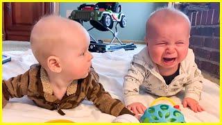 Funniest Cute Twins Playing Happy - Baby Twins Videos