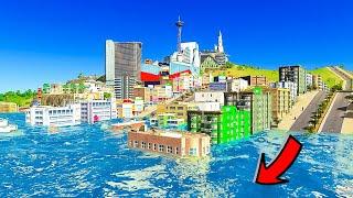 Cities Skylines, but the sea level is constantly rising!