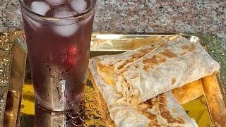 Tortilla Wrap | Mix berry Juice | summer drink