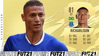 INSANE STRIKER!  81 RICHARLISON PLAYER REVIEW! FIFA 21 Ultimate Team