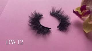 Shop Wholesale Faux Mink Lashes Glam Lashes Vendor Best Vegan Faux Mink Lashes DW12 16-18mm #lashes