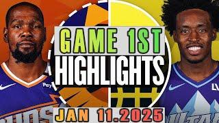 Phoenix Suns VS Utah Jazz Game 1st Highlights Jan 11,2025 NBA Season 2024-25