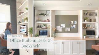 How to Build a Home Office with beginner tools. DIY with Honey Built Home