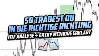 Top Down Analyse + Entry Methode einfach erklärt - Smart Money Forex Trading lernen (deutsch)