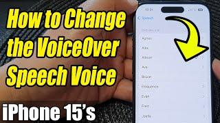 iPhone 15/15 Pro Max: How to Change the VoiceOver Speech Voice