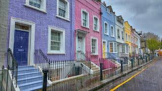 Rainy London Spring Walk 2024 ️ Belgravia, Chelsea, Knightsbridge & South Kensington  4K HDR