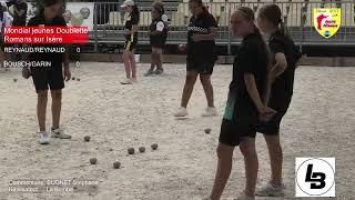 Mondial jeunes Romans-Sur-Isère doublette 2024 Garin/Bousch vs Reynaud/Reynaud