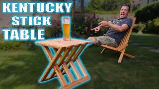 Kentucky Stick Table passend zum Kentucky Stick Chair selber bauen - mit kostenlosen Bauplänen