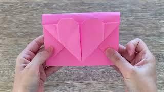 Easy Origami Envelope Tutorial / Origami Heart Envelope