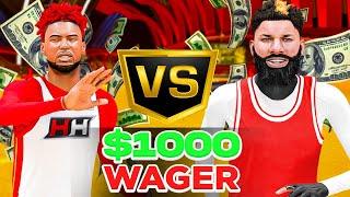 $1000 3v3 NBA 2K25 WAGER VS BEST GUARD IN NBA 2K25 GLIZZ