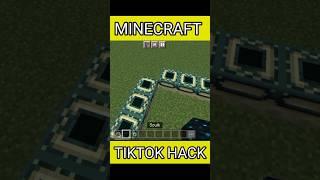 Minecraft Most Viewed TikTok Hack  #shorts