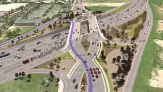 Diverging Diamond Interchange Animation