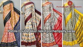 Latest patola silk sarees pochampally #ikkatsaree #ikkatfabric #ikkatsaree #pochampally #jewellery