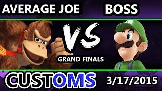 S@X Customs - Boss (Luigi) Vs. Average Joe (Donkey Kong) Grand Finals - Super Smash Bros 4 Wii U