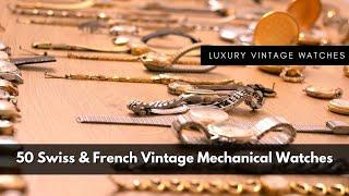 50 Swiss & French Mechanical Watch Collection | Affordable Vintage Watches for Sale | Watch Shop