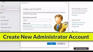 How to Create New Administrator Account in Windows 10 