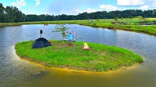 48 Hour Island Survival Challenge at the 5 Acre Pond