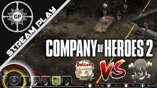 Greyshot117 vs MajorBonesLive - Company of Heroes 2 Stream Gameplay