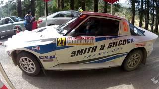 2016 Coromandel Rally. John Silcock in his group.B Mazda RX-7 at time control