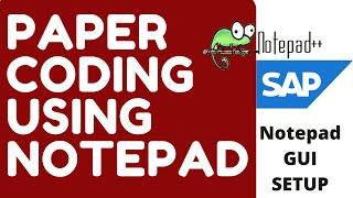 Paper Coding Setup Practice Manually | Coding in Notepad Setup