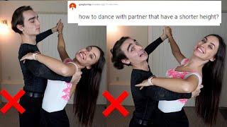 HOW TO DANCE WITH A PARTNER THAT IS SHORTER | Big difference in height / Dovgan Dance