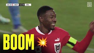 Alaba Baba mit dem Mega-Gerät | DAZN